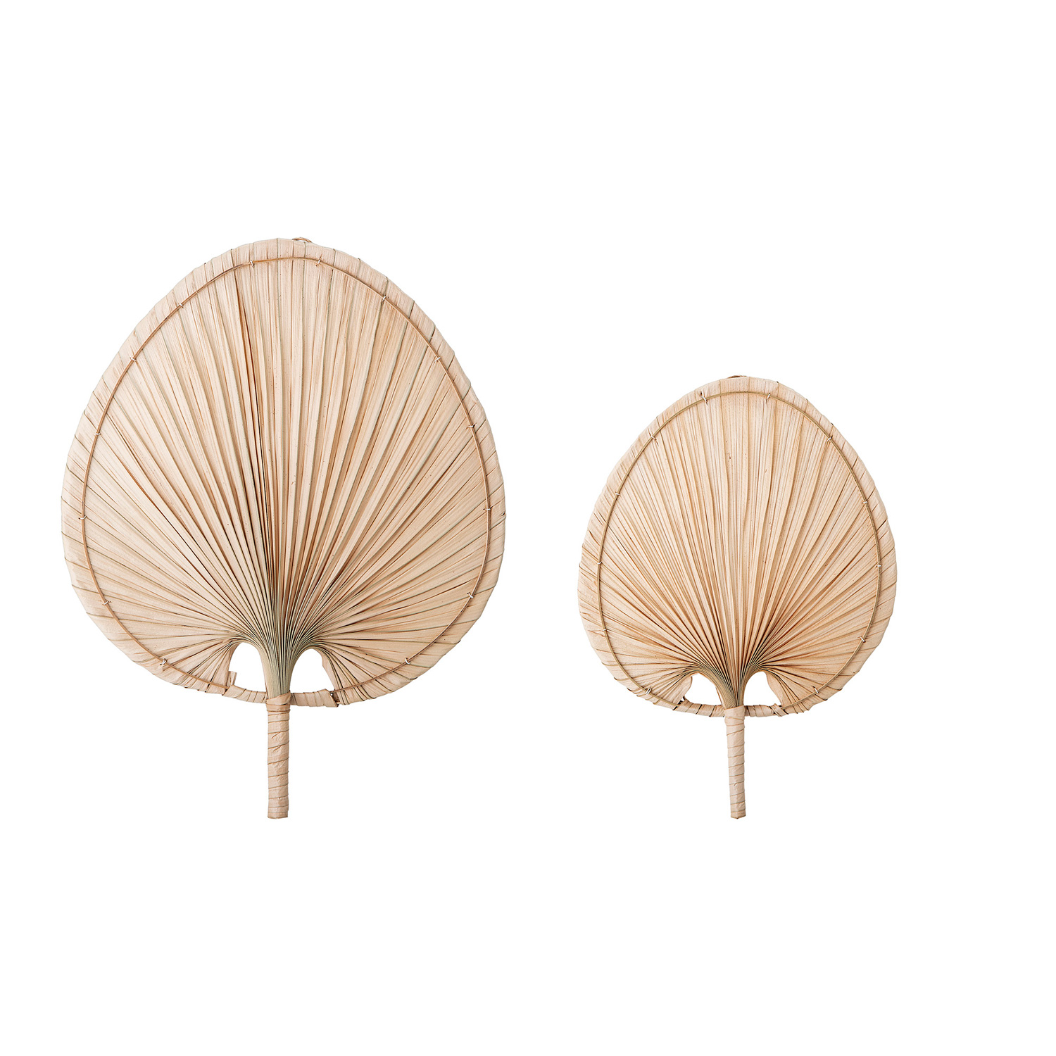 82047198 Wanddekoration Oumou Palmblätter Boho Style Natur - 2er Set