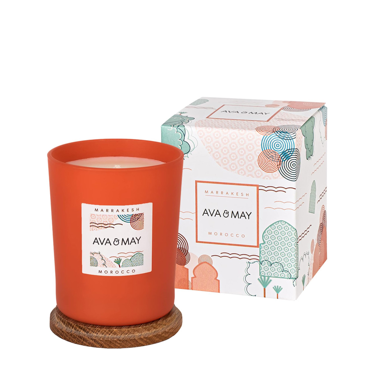 AVA & MAY - Duftkerze Marrakesh aus Sojawachs - vegan & natürlich 180g