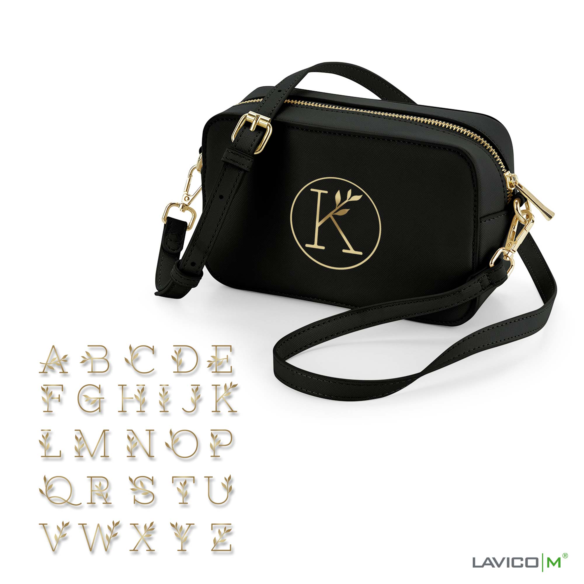 Personalisierte Crossbody Bag - Schriftauswahl