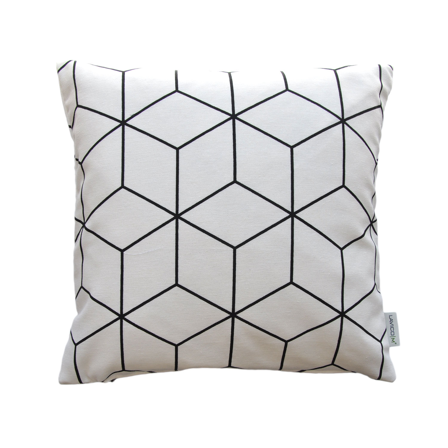 ZK020 Modernes Couchkissen mit Muster in Schwarz