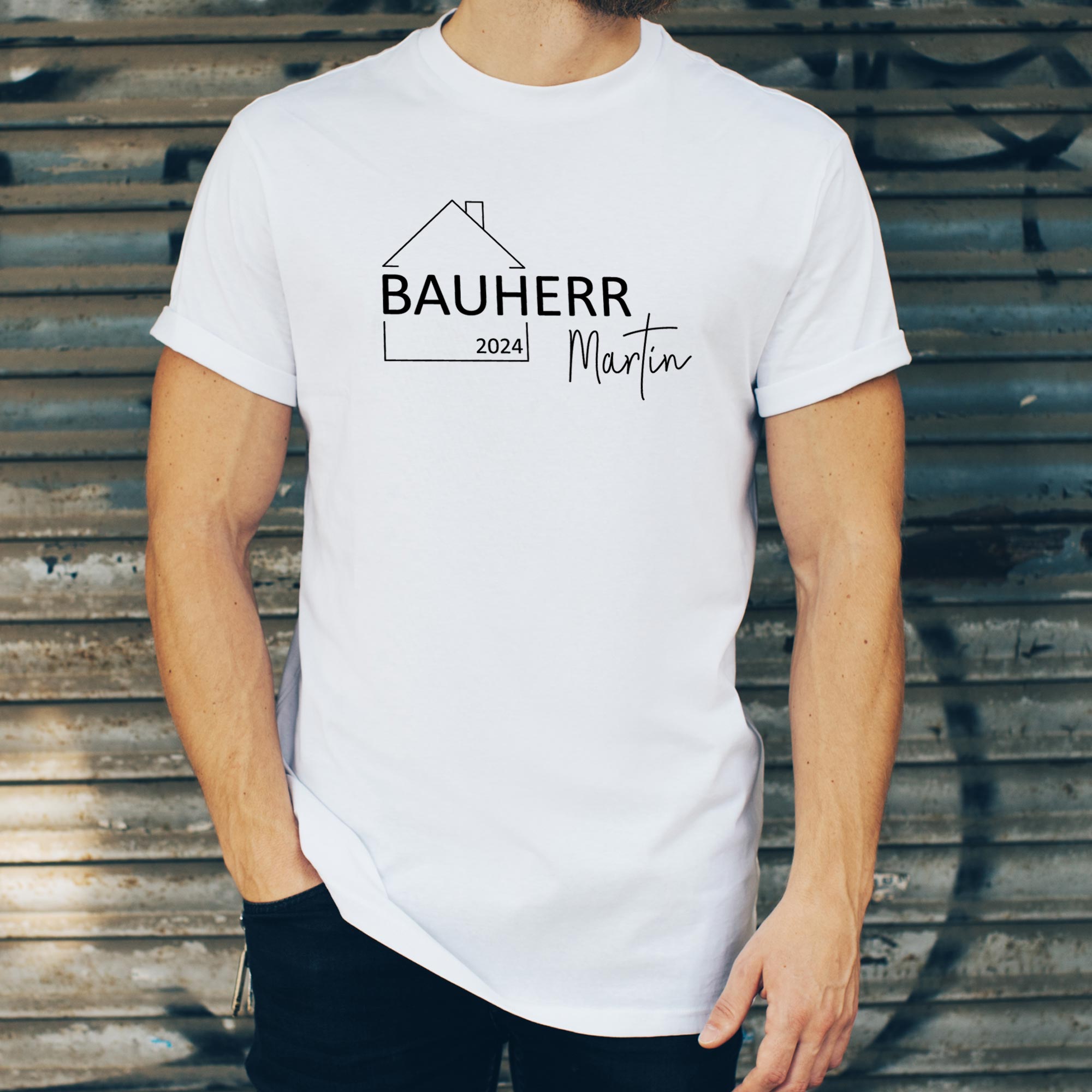 Herren Shirt mit Namen und Jahreszahl