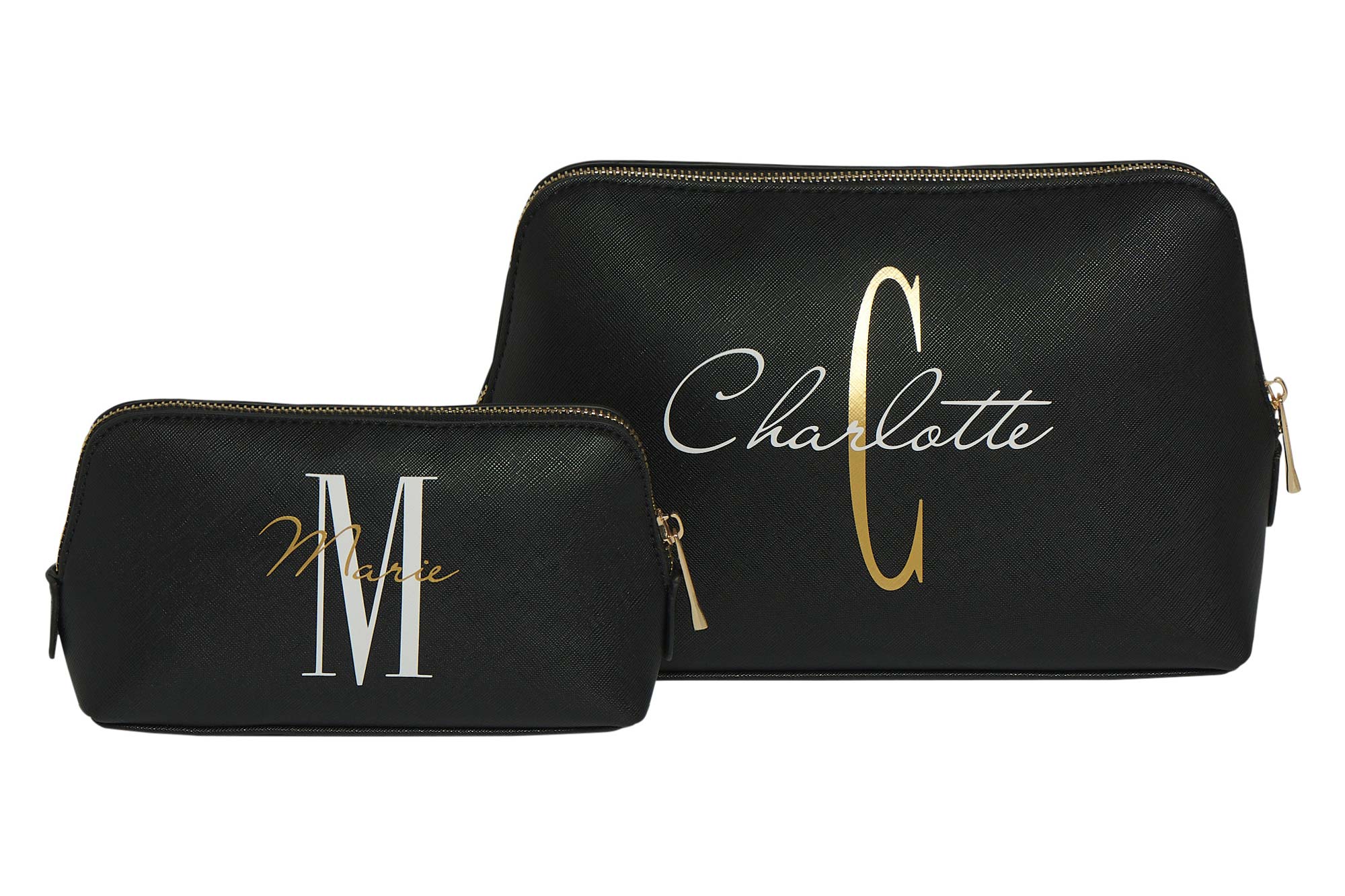 Personalisierte-KulturtascheInitial Kosmetiktasche mit Initial und Name