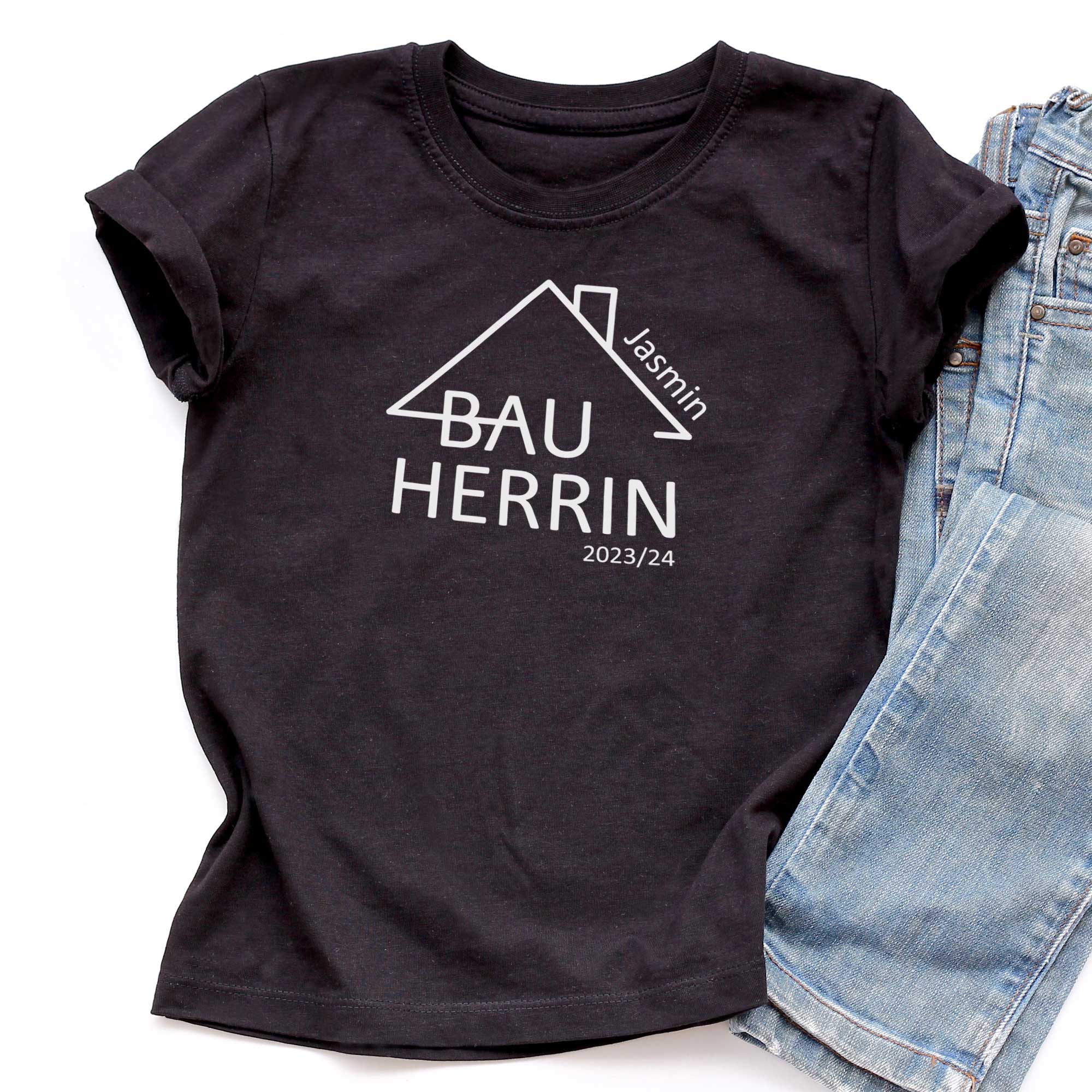 Personalisiertes T-Shirt Bauherrin