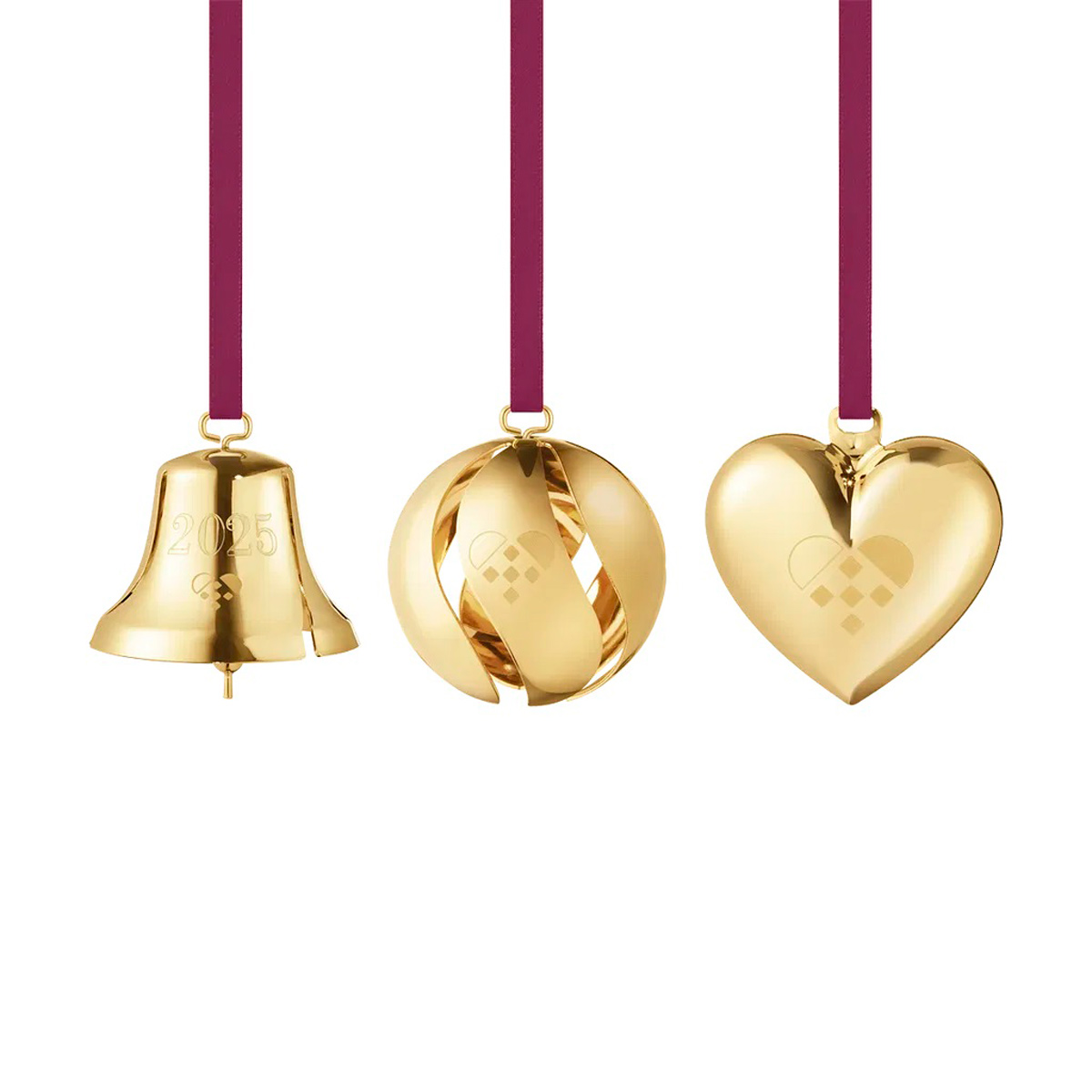 Georg Jensen - Weihnachtsschmuckset 2025, 3-teiliges Set