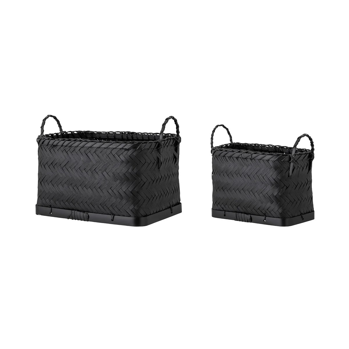 Bloomingville - Korbset Carmil, schwarz (2er-Set)