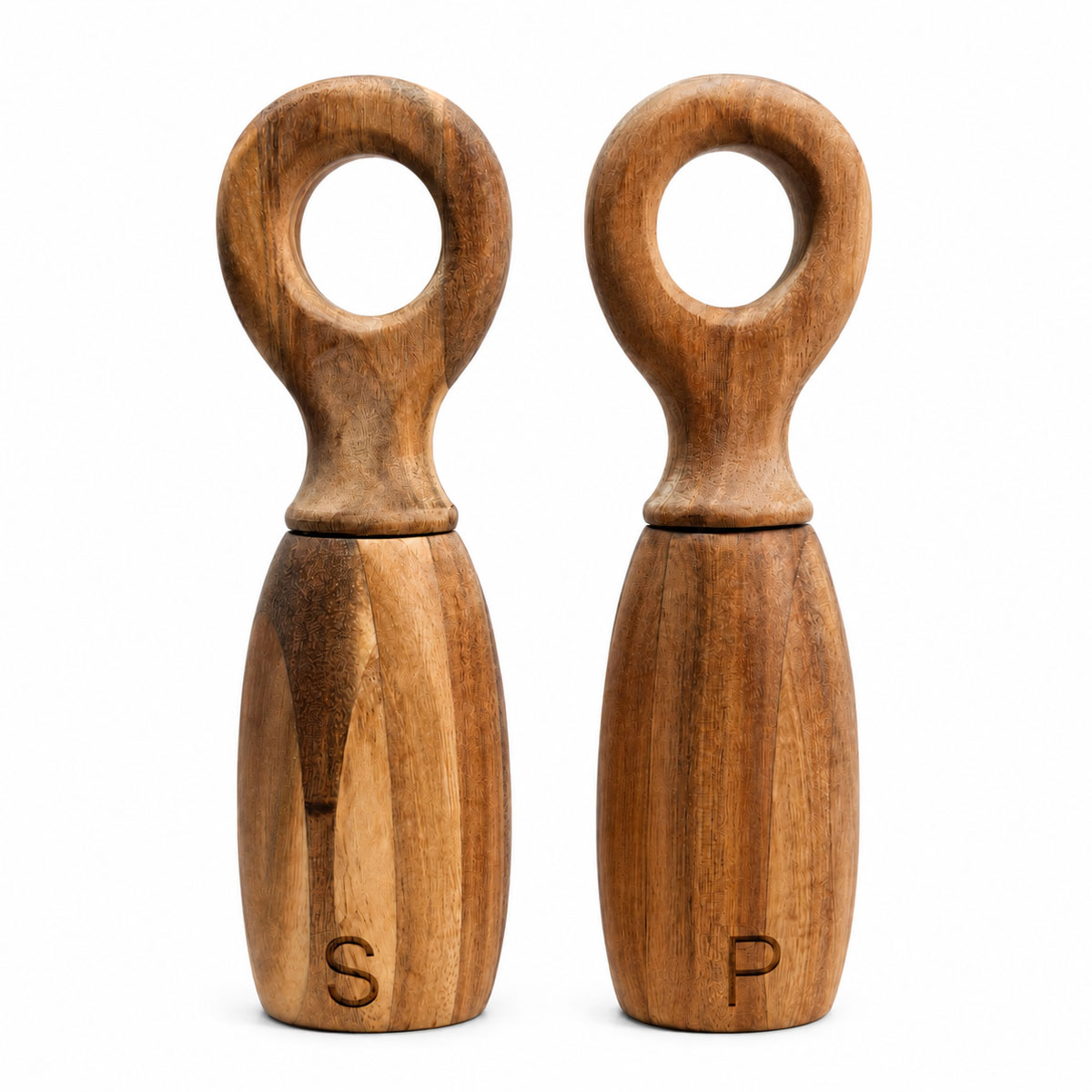 Bloomingville - Gewürzmühlen Set, Martim,Holz, Salz- & Pfeffermühle, Natur, Akazie