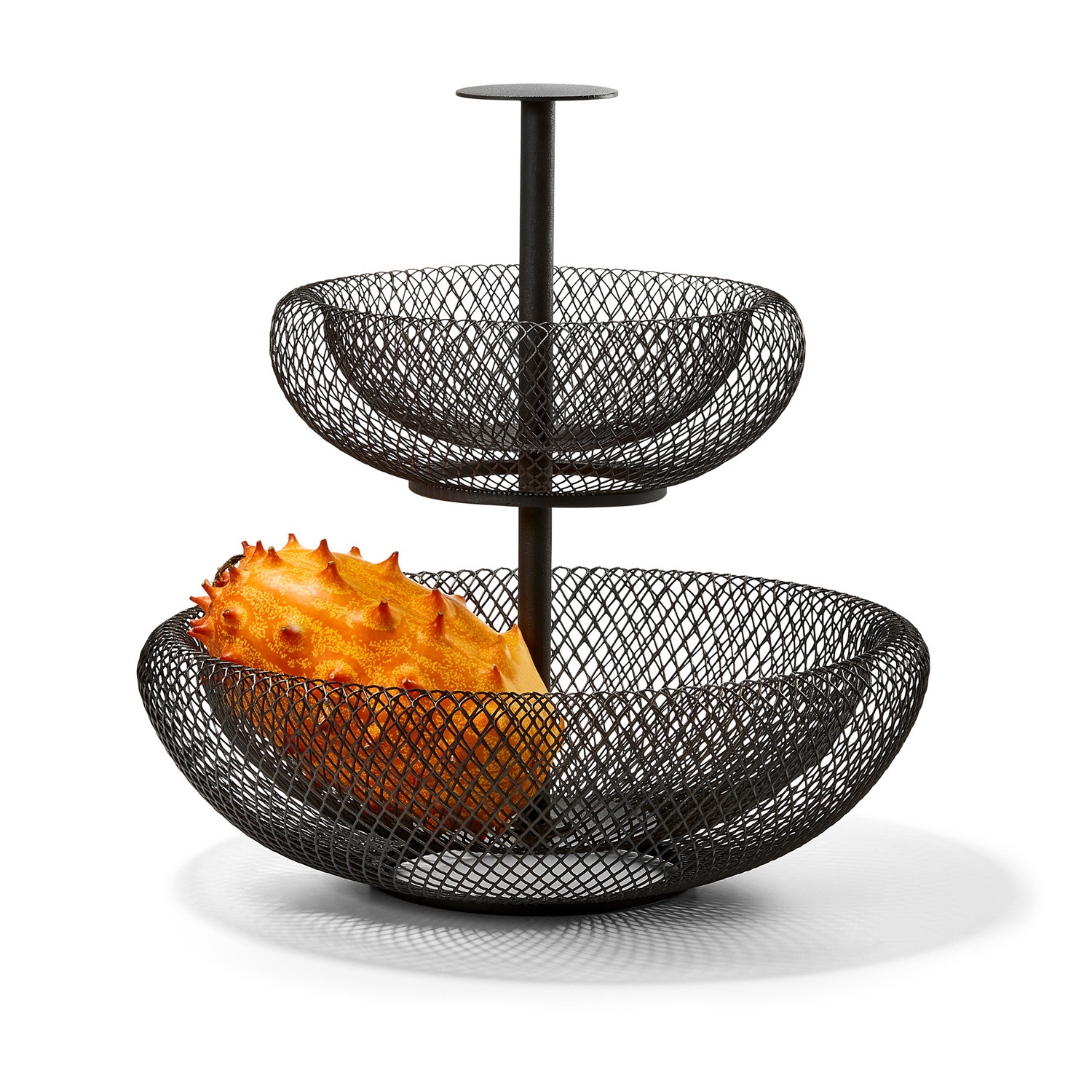 Etagere aus Drahtgeflecht