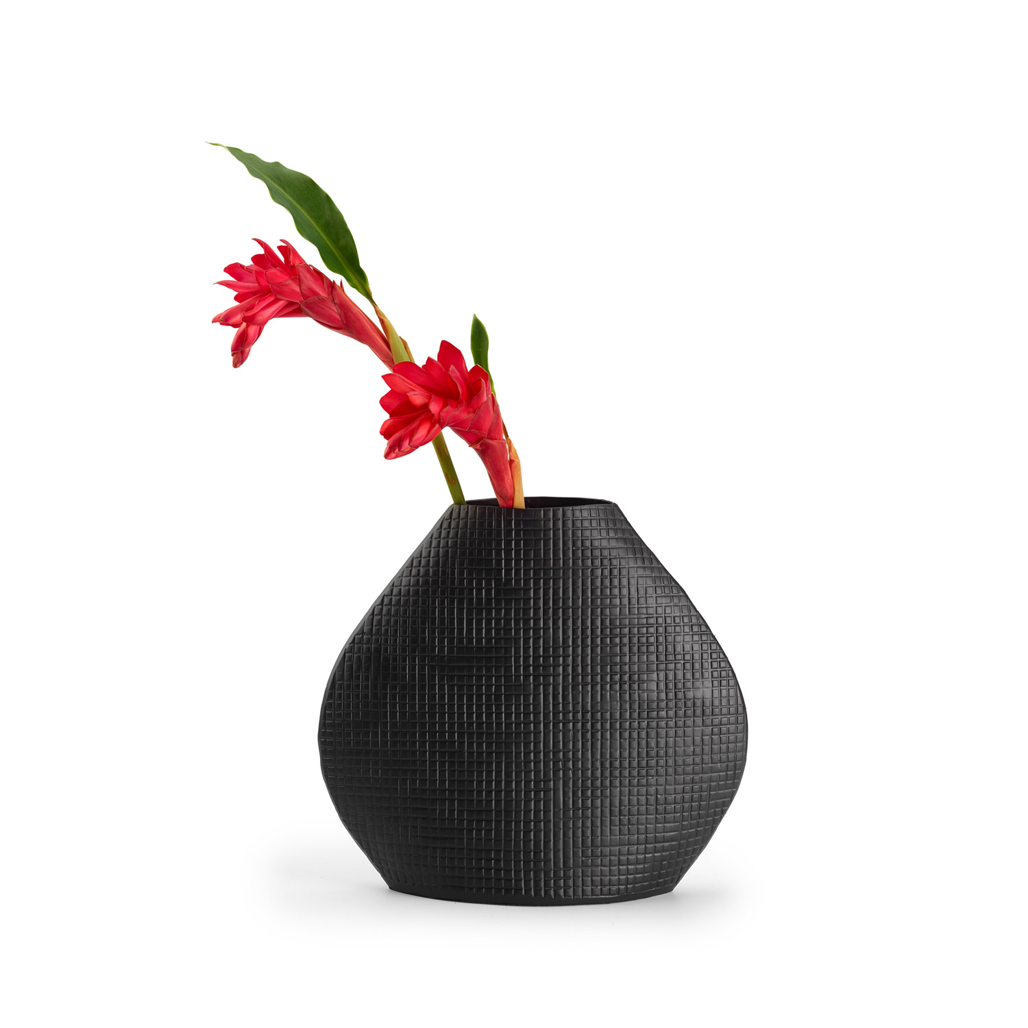 Vase_OUTBACK_Deco Schwarze Vasen aus dem australischen Outback klein