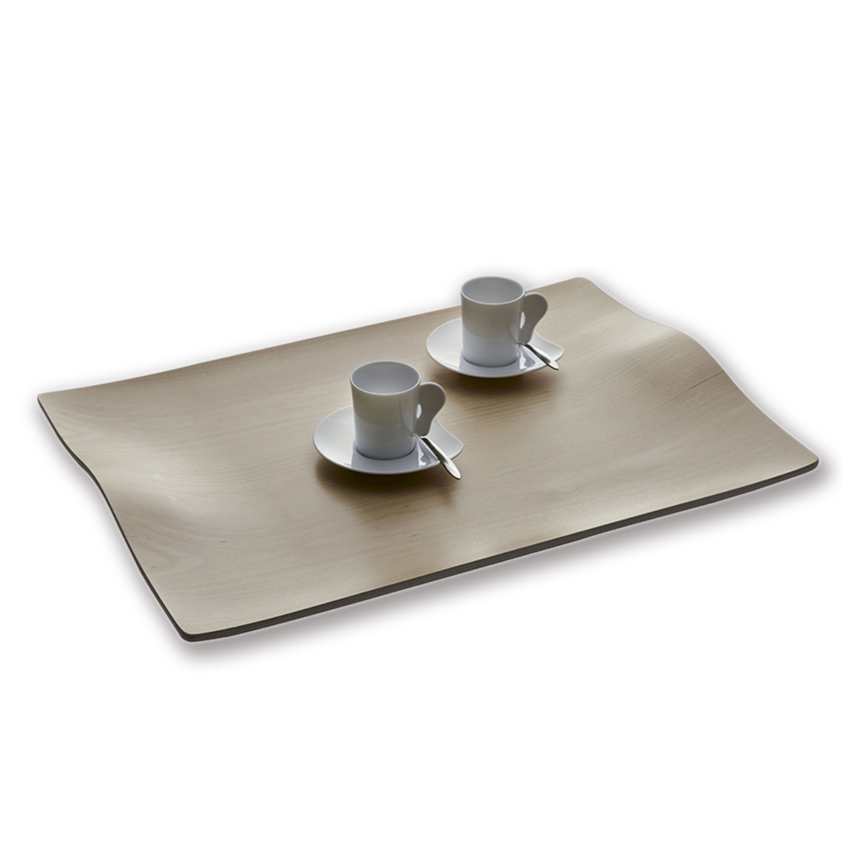 LegnoArt - Serviertablett Luxus Design aus gebogenem Holz – Handgefertigt in Italien