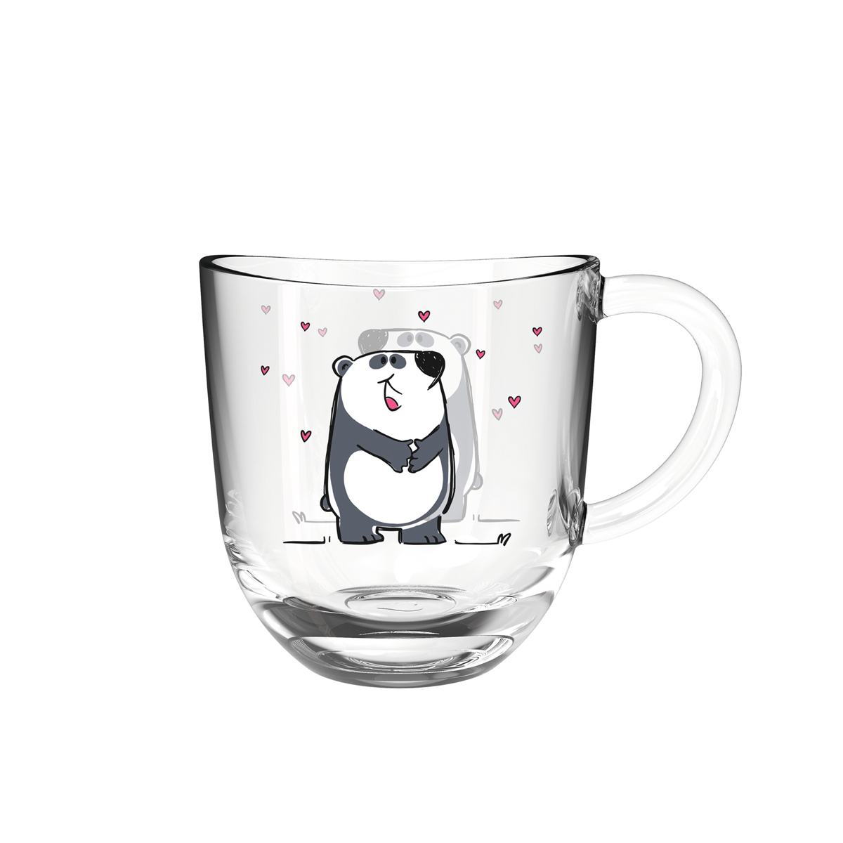 Leonardo - Kindertasse Panda - Glastasse BAMBINI - Tasse 280 ml