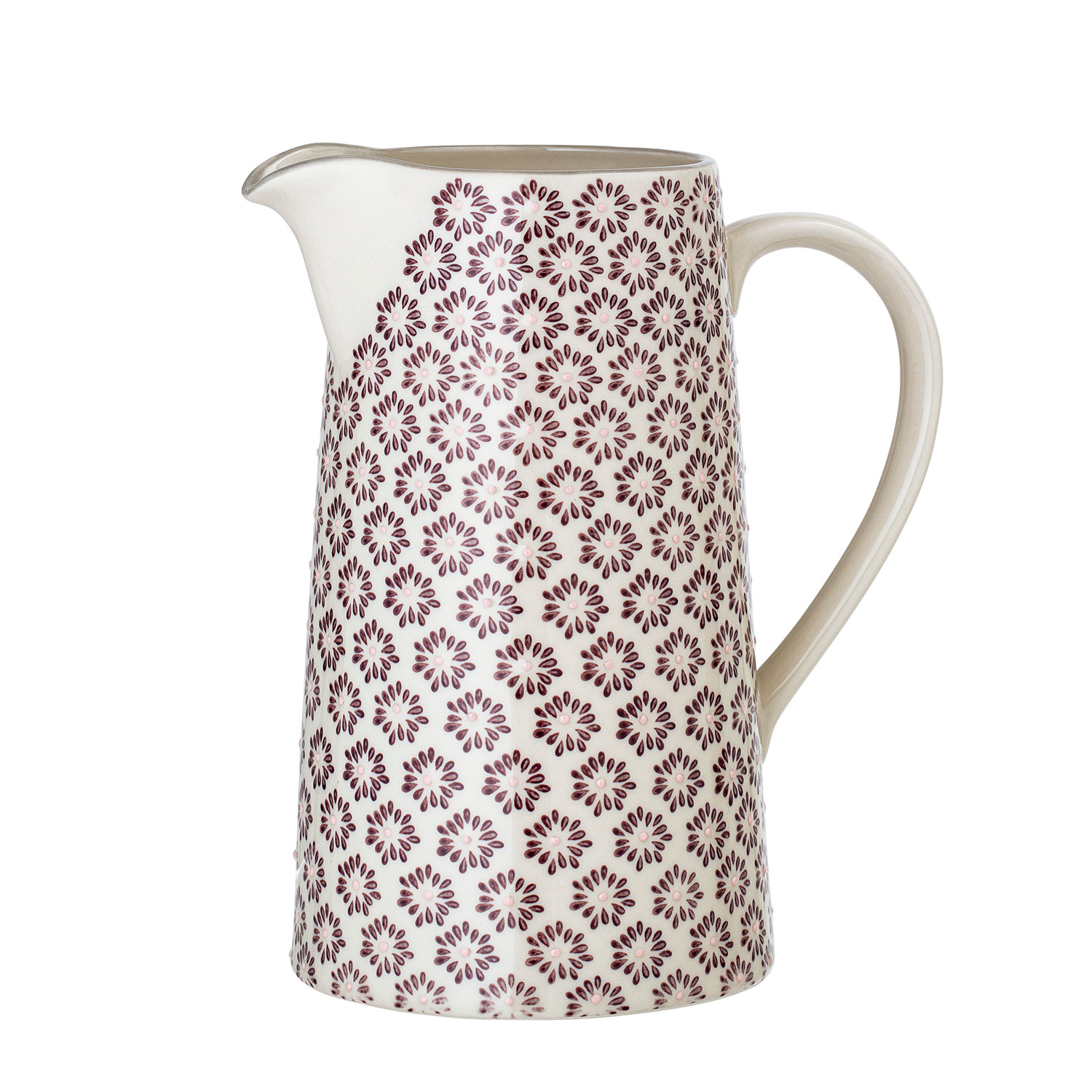 Bloomingville | Kanne Maya Krug Jug Retro Dekor – purple