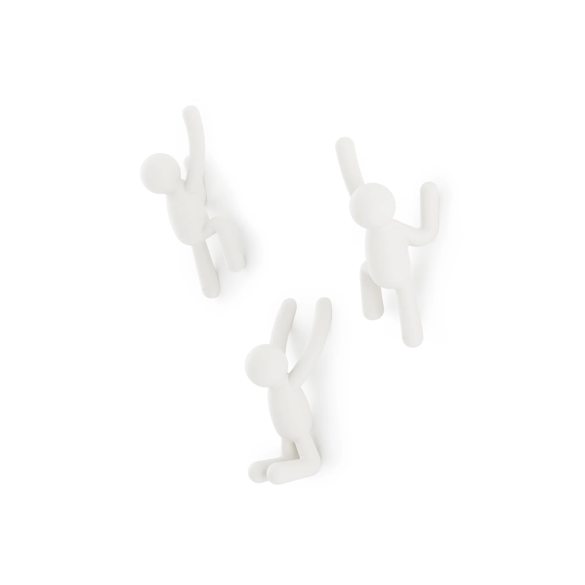 garderobenhaken_buddy_umbra_1 Umbra Wandhaken Set aus verschiedenen Figuren - seitliche Ansicht der Haken