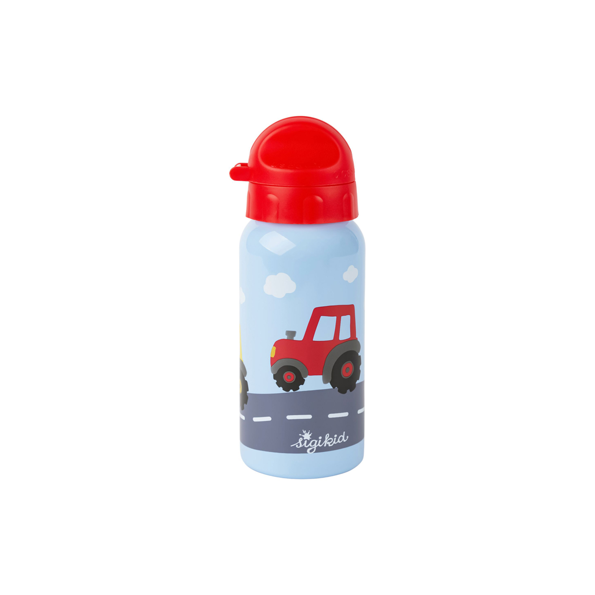 sigikid - Trinkflasche Traktor - Kindertrinkflasche Trekker - Edelstahl - 400ml