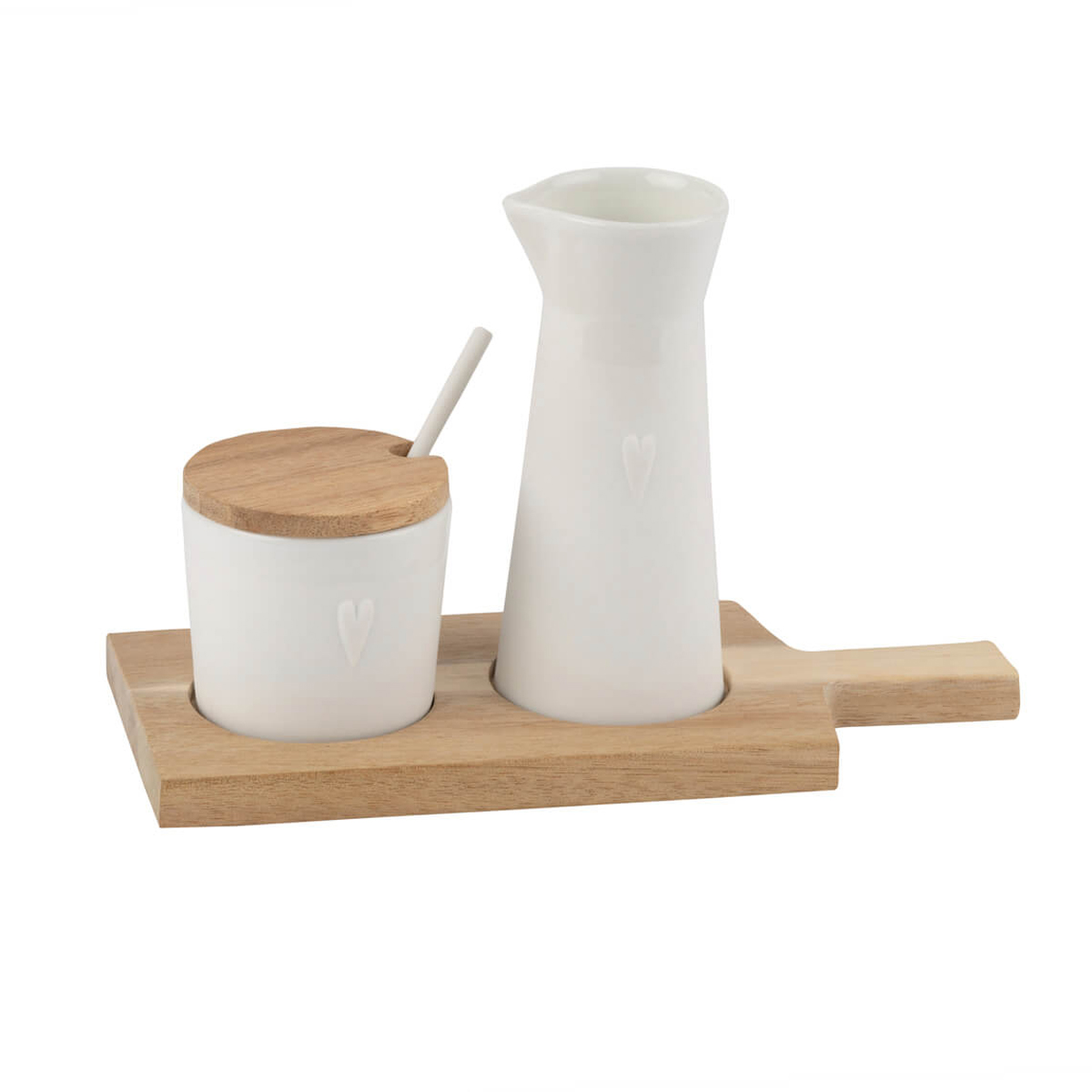 Räder – Milch & Zucker Set 'Kleine Freunde' – Kännchen & Dose mit Herz