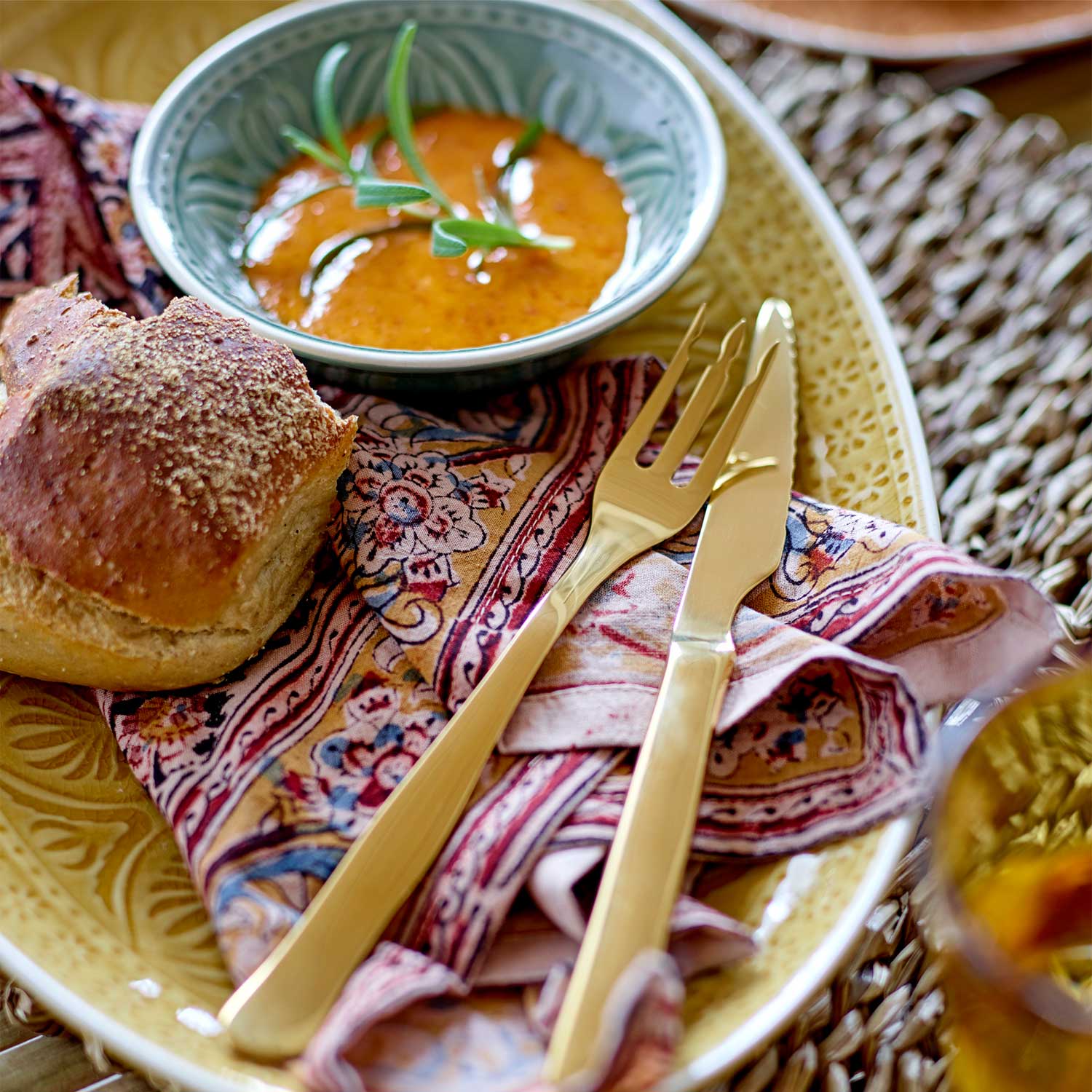 82047364_89 Tischläufer Isla, Natur, Seegras