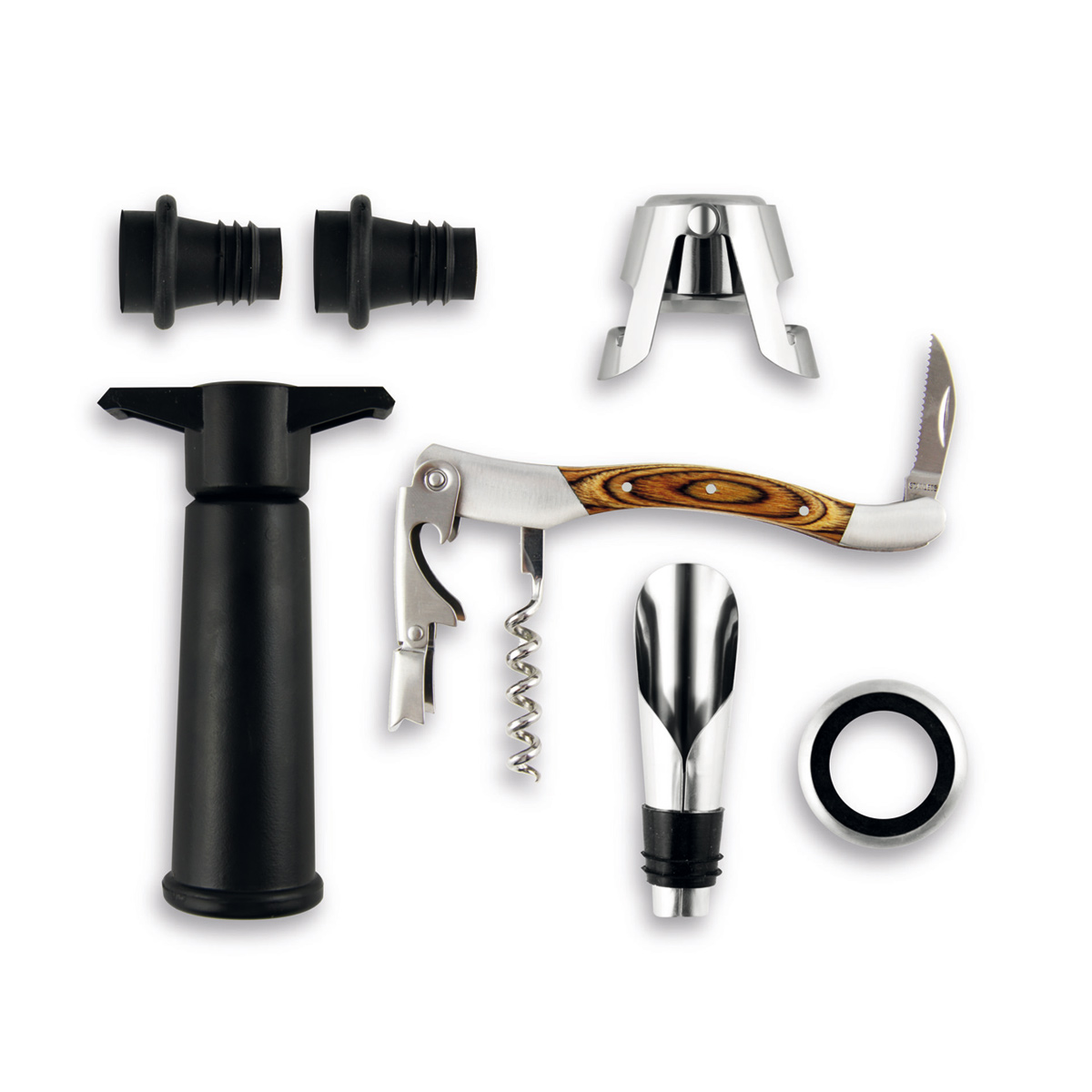 LegnoArt - Sommelier-Set für Weinliebhaber Grand Cru Memorabile mit Korkenzieher Roero