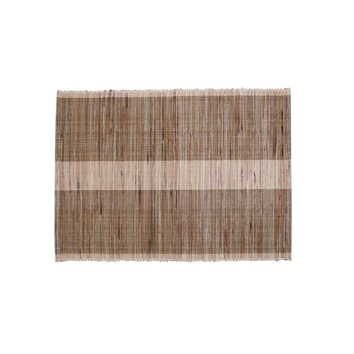 Platzset_Bols_261941010_3 4tlg. Platzset aus brauner geflochtener Wasserhyazinthe - Einzelansicht von Oben