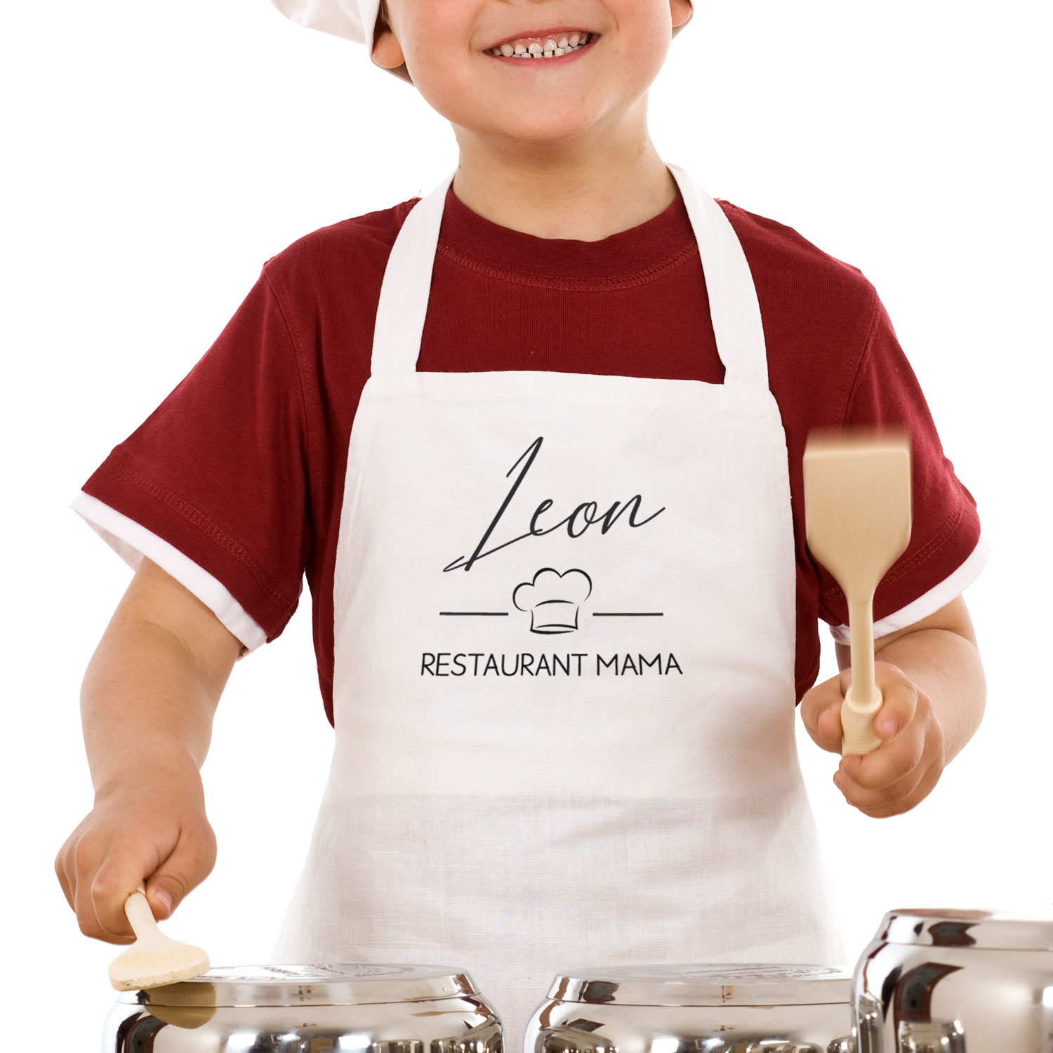 KS04_1 Kinderschürze Wunschname - Restaurant Mama
