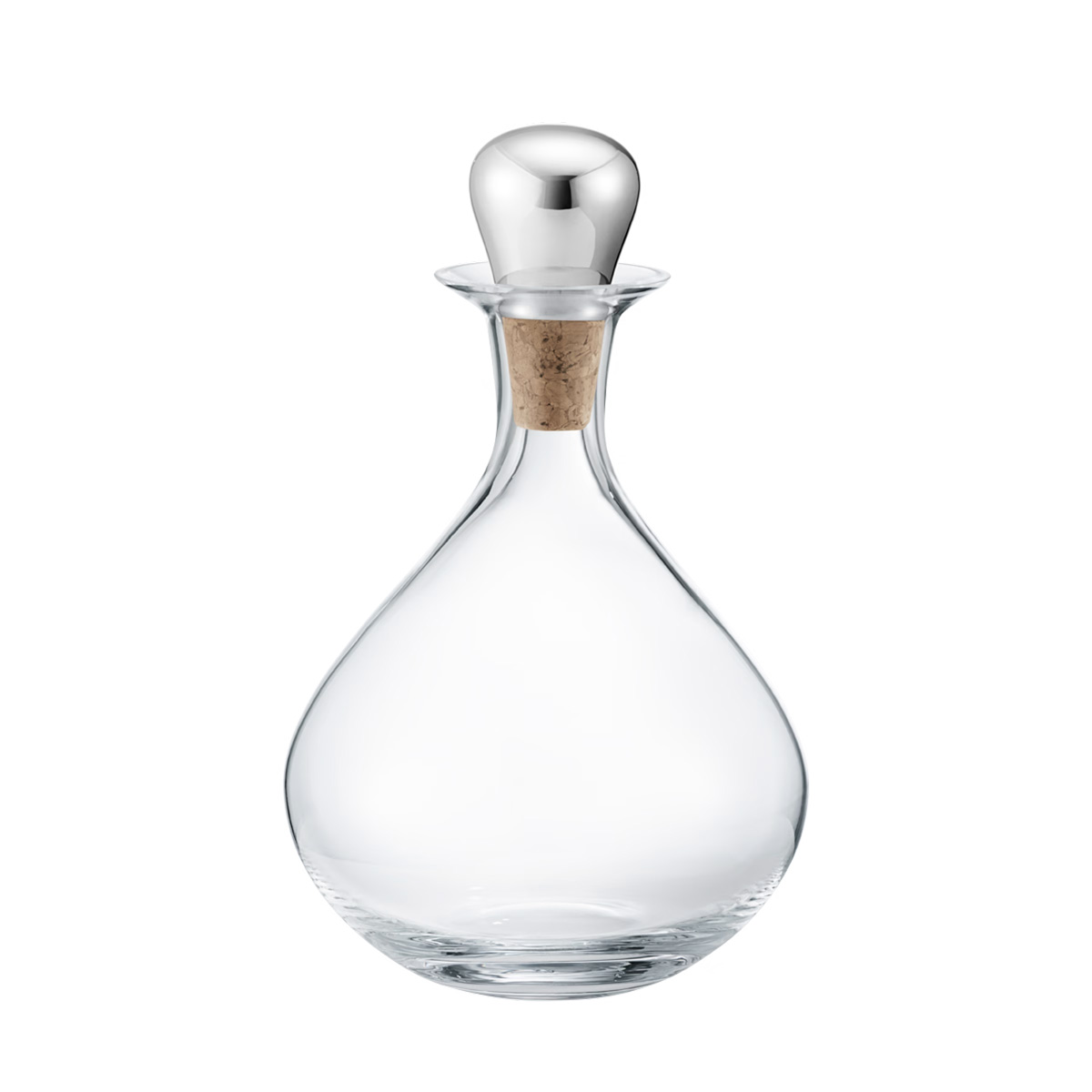 SKY_LIQUOR_DECANTER_1 Edler Dekanter aus Kristallglas mit Korkverschluss