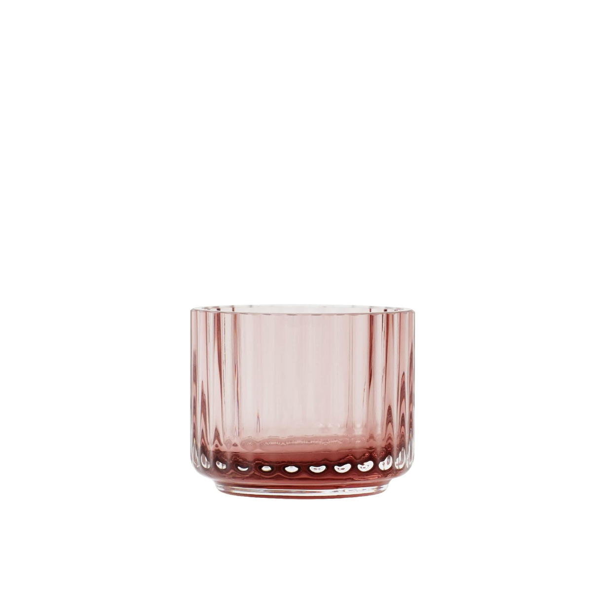 Lyngby Porcelæn - Teelichthalter in Copenhagen Green & Burgundy Ø 6.7 cm