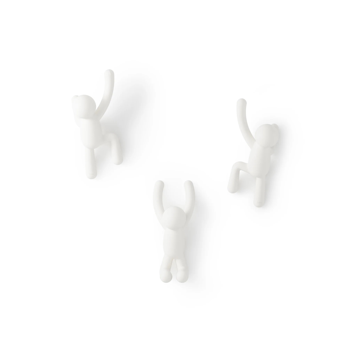 garderobenhaken_buddy_umbra_2 Umbra Wandhaken Set aus verschiedenen Figuren - Ansicht von Vorn