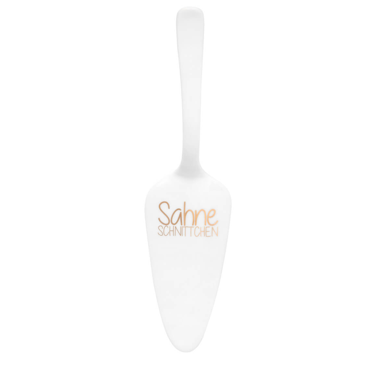 Räder – Tortenheber 'Sahneschnittchen' – Eleganter Kuchenheber aus Porzellan mit Golddekor