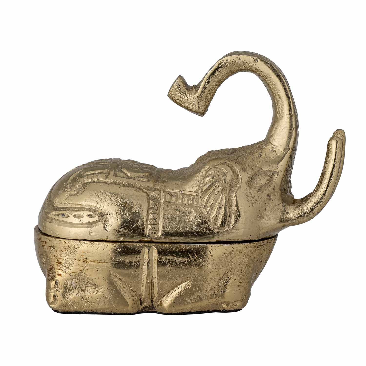 Schmuckdose_82053685_2 Goldener Elefant als Schmuckdose - Seitenansicht