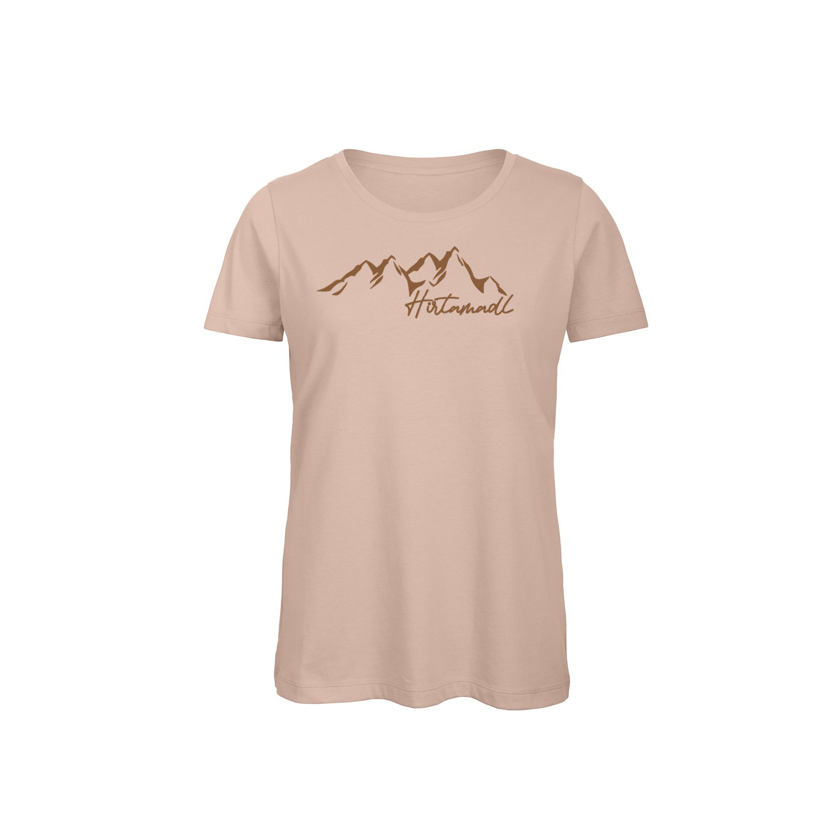 Damen T-Shirt Hirtamadl - millennial pink