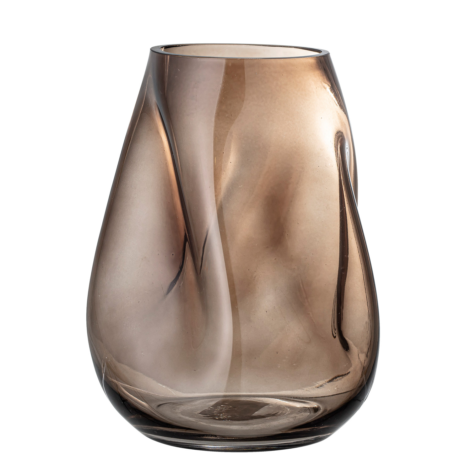 82048946 Bloomingville | Glasvase Curved Design Ingolf Dekorationsvase Blumenvase Deko Vasen Glas