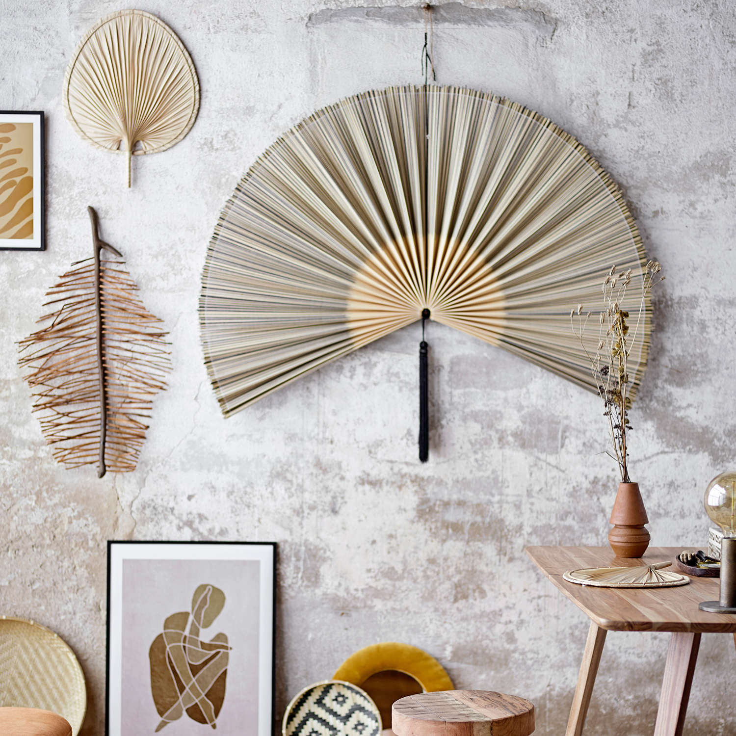 82047190_96 Jaime Wall Decor, Black, Bamboo