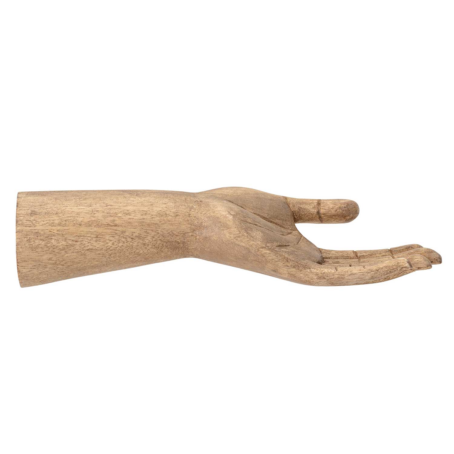 Dekorative Hand aus Mangoholz - Seitenansicht