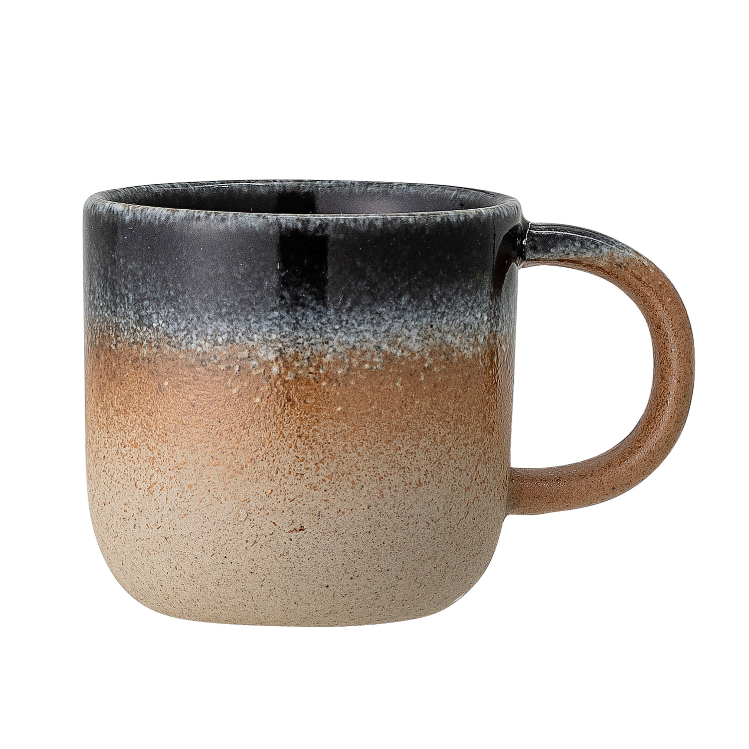 Becher | Aura | Mug Pott Henkelbecher Porzellan – braun, grau, blau