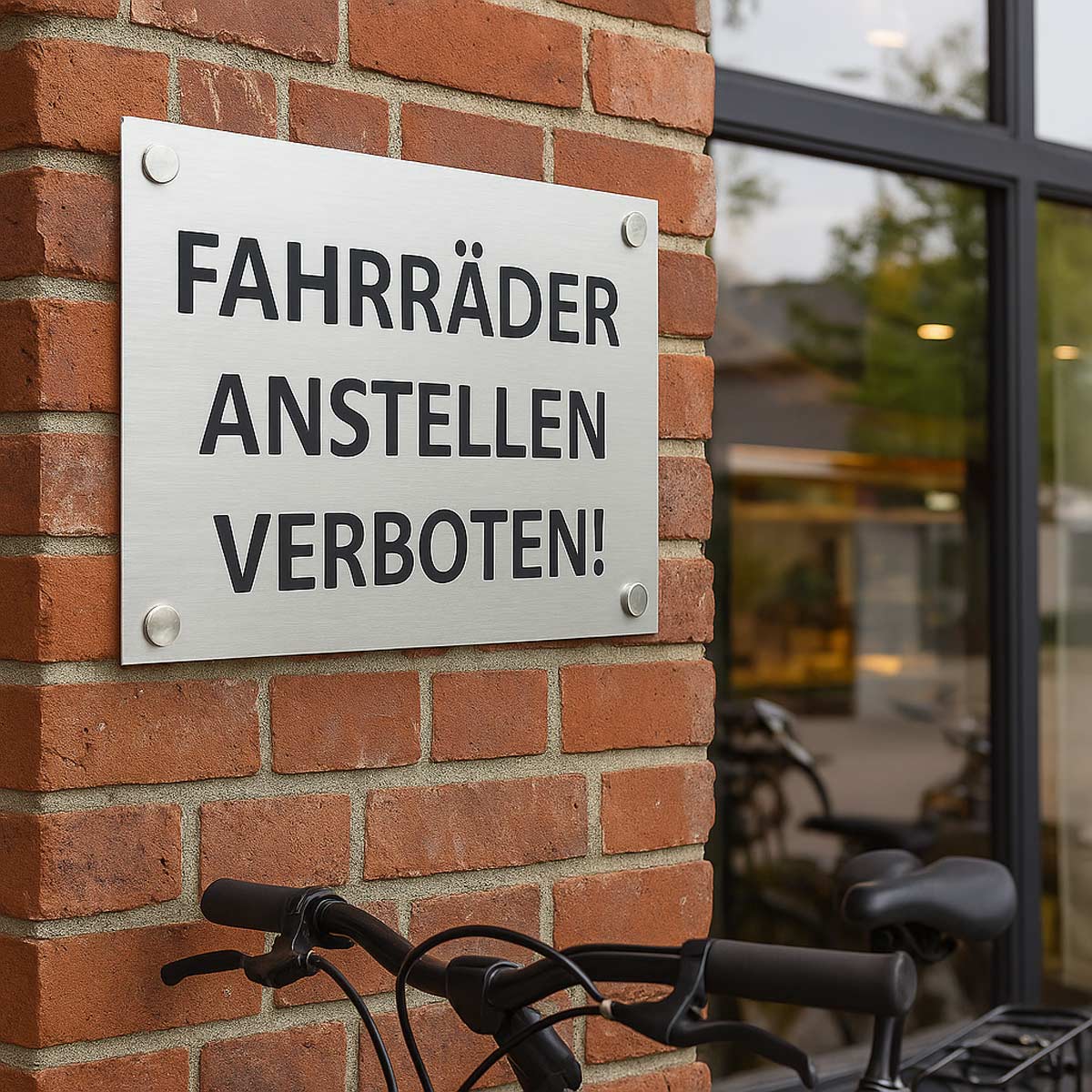 Hinweisschild DIN A4 – wetterfest & UV-beständig – Individualisiertes Schild für den Außenbereich