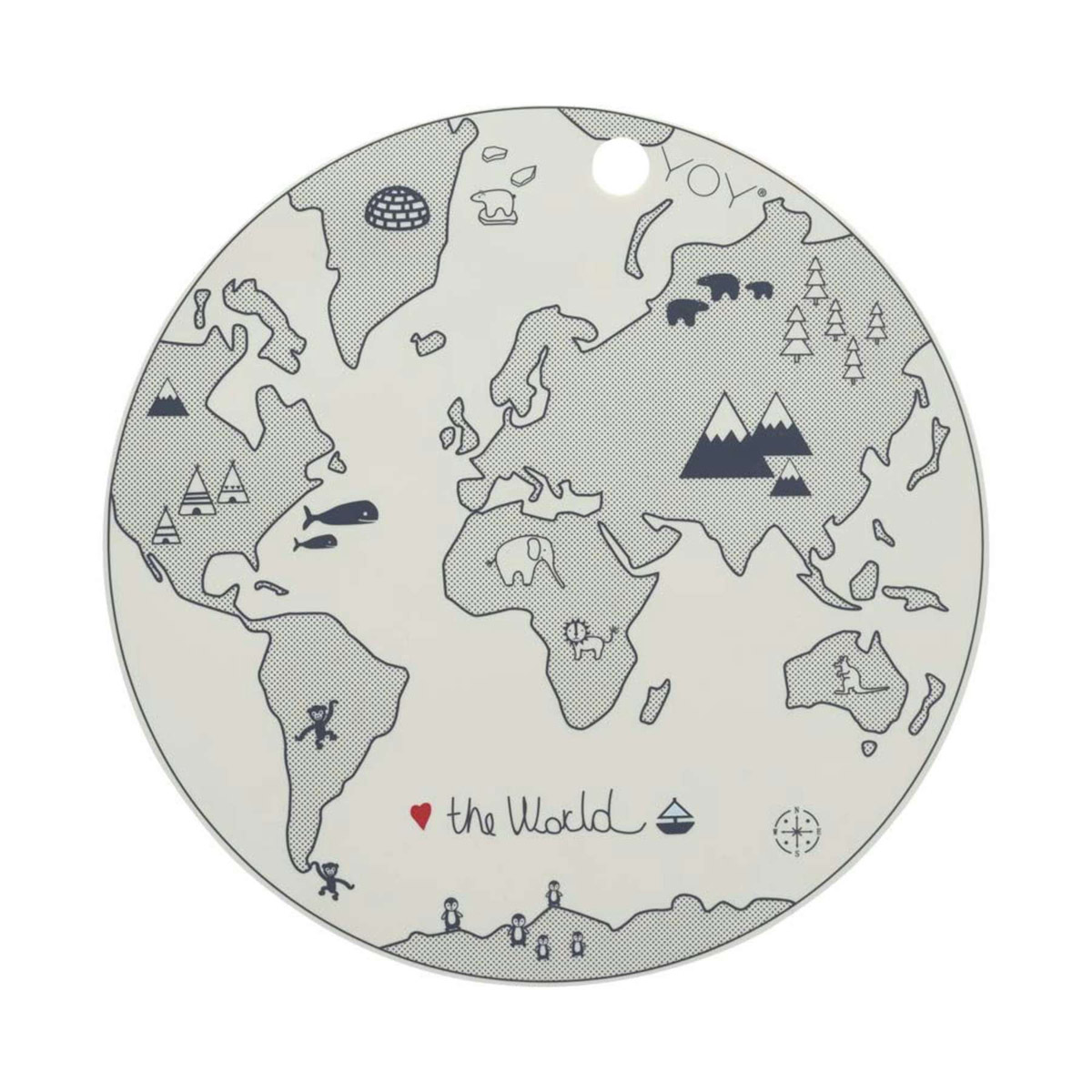 OYOY - Platzset Weltkarte - Tischset The World