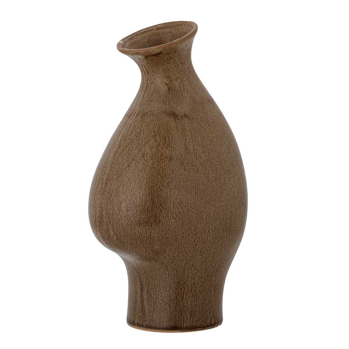Braune_Blumenvase_Celin_1 Braune Blumenvase in organischer Form