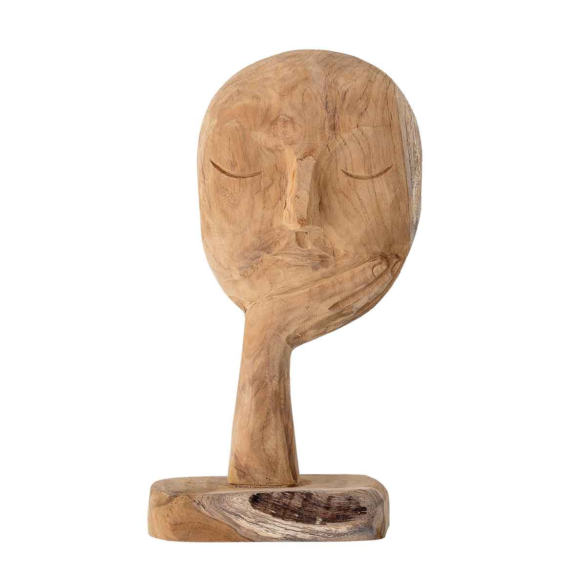 Skulptur_aus_Holz_82048080 Skulptur in Form eines Gesichts aus Holz