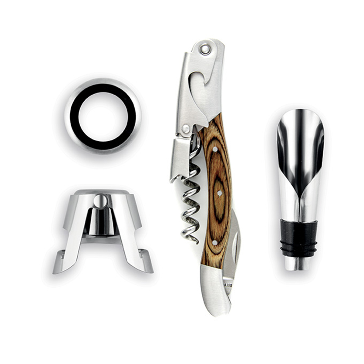 LegnoArt - Sommelier-Set Memorabile mit Korkenzieher Roero