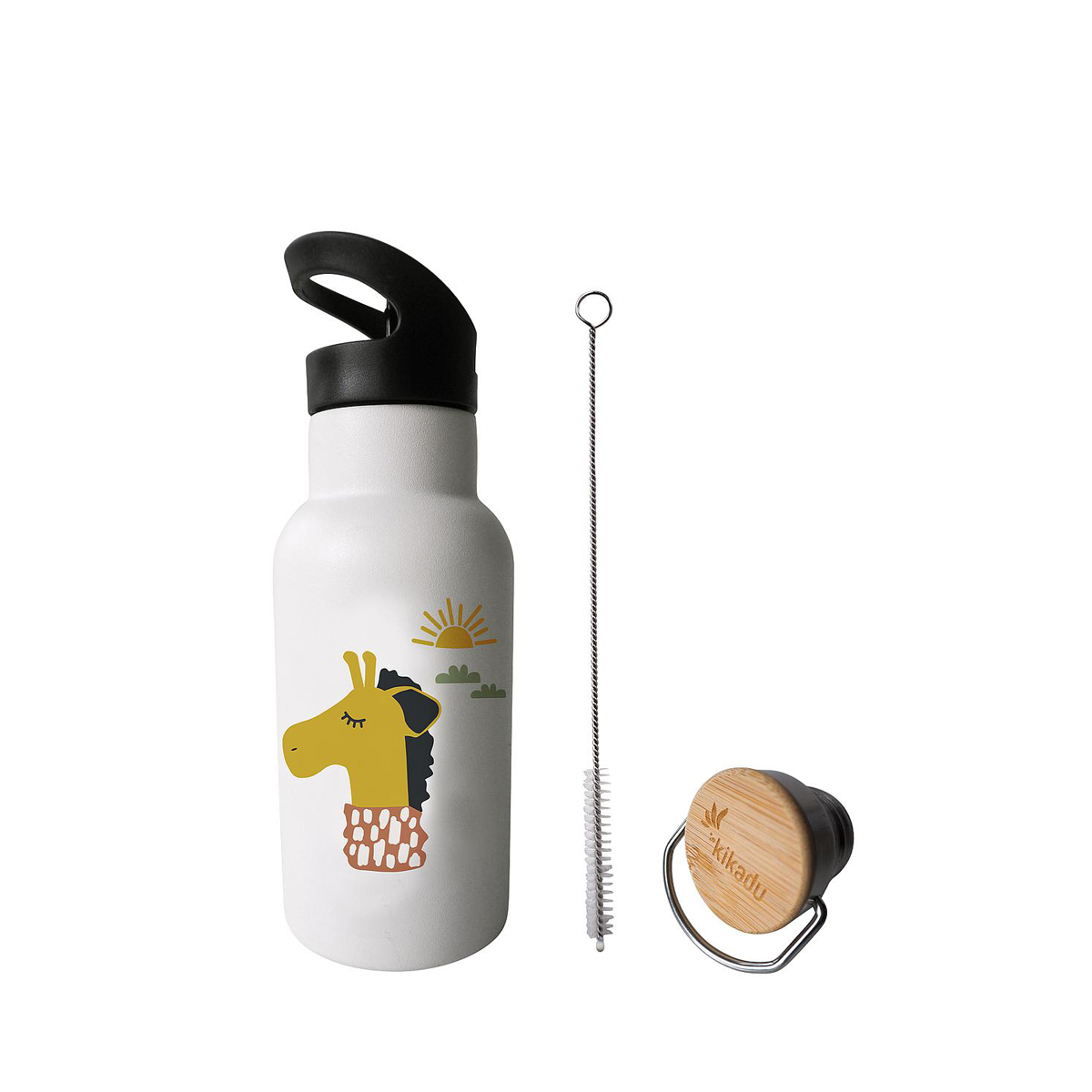 kikadu - Trinkflasche Giraffe - Kindertrinkflasche - Natur