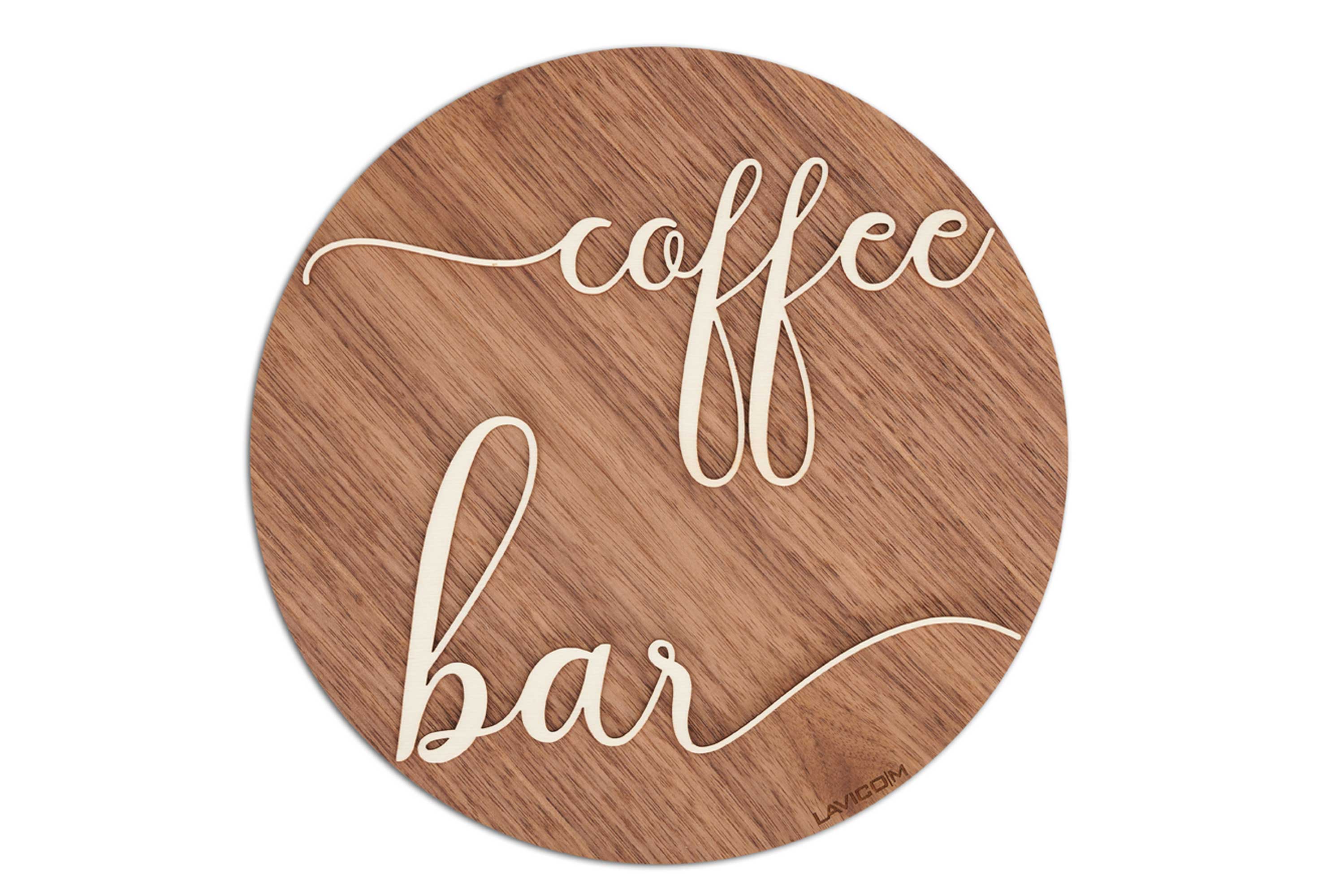coffee_1 Coffee Bar, Holzdekoration