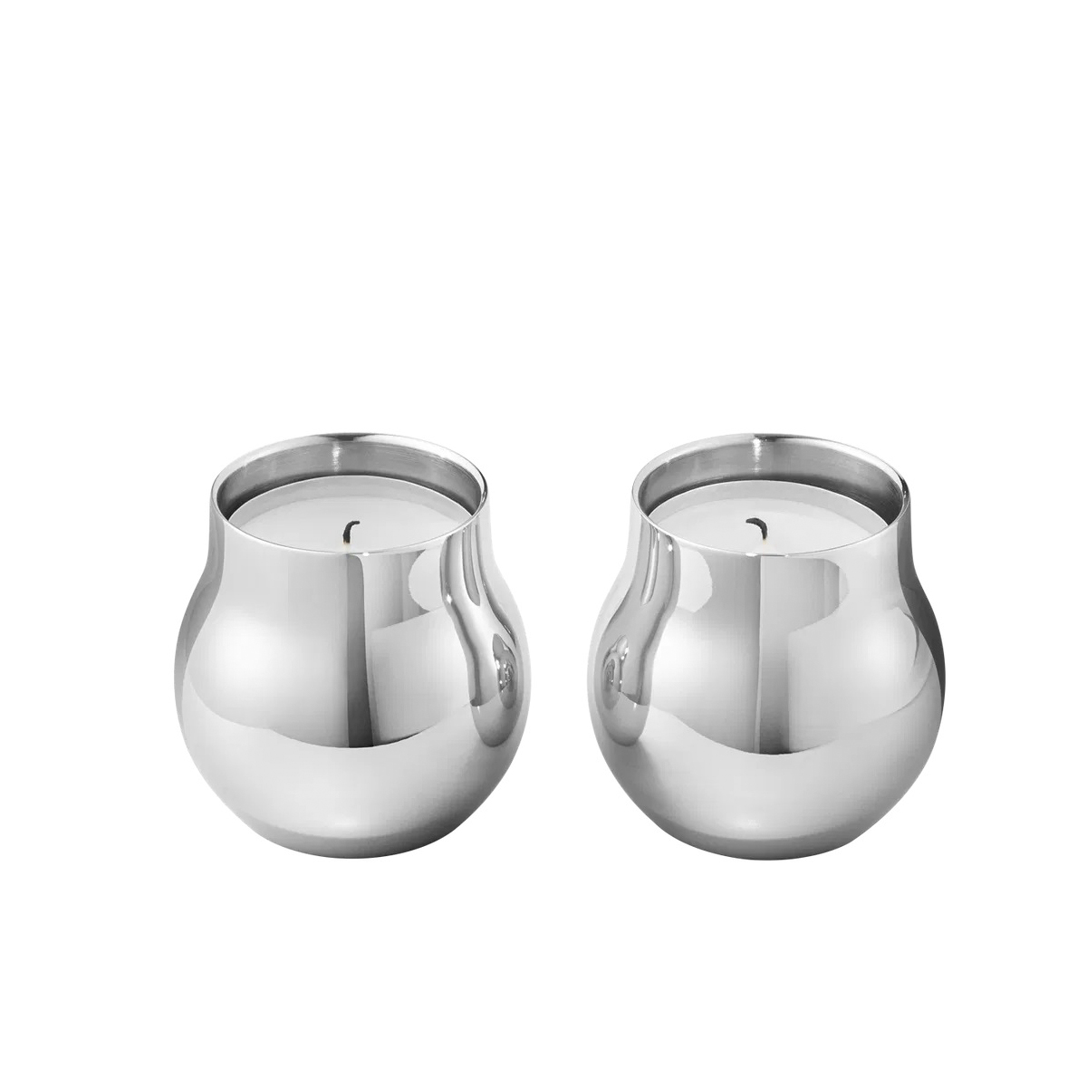 Georg Jensen - CAFU Teelichthalter Set aus Edelstahl