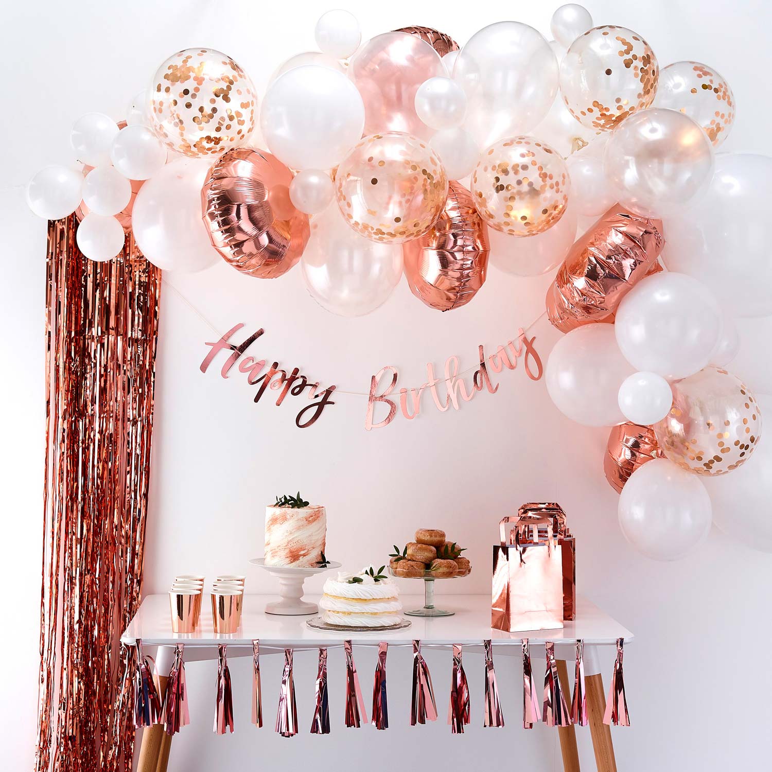 BA-305_2 Ginger Ray - Ballonbogen in Roségold - Set