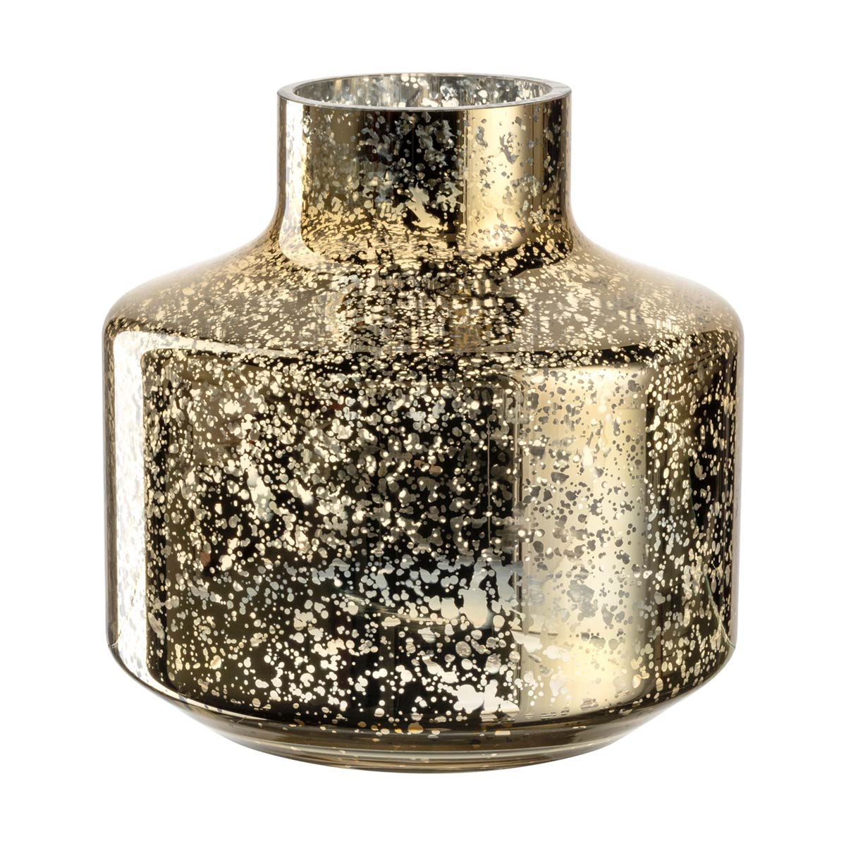 Leonardo - Vase MILANO - Glasvase gold gesprenkelt