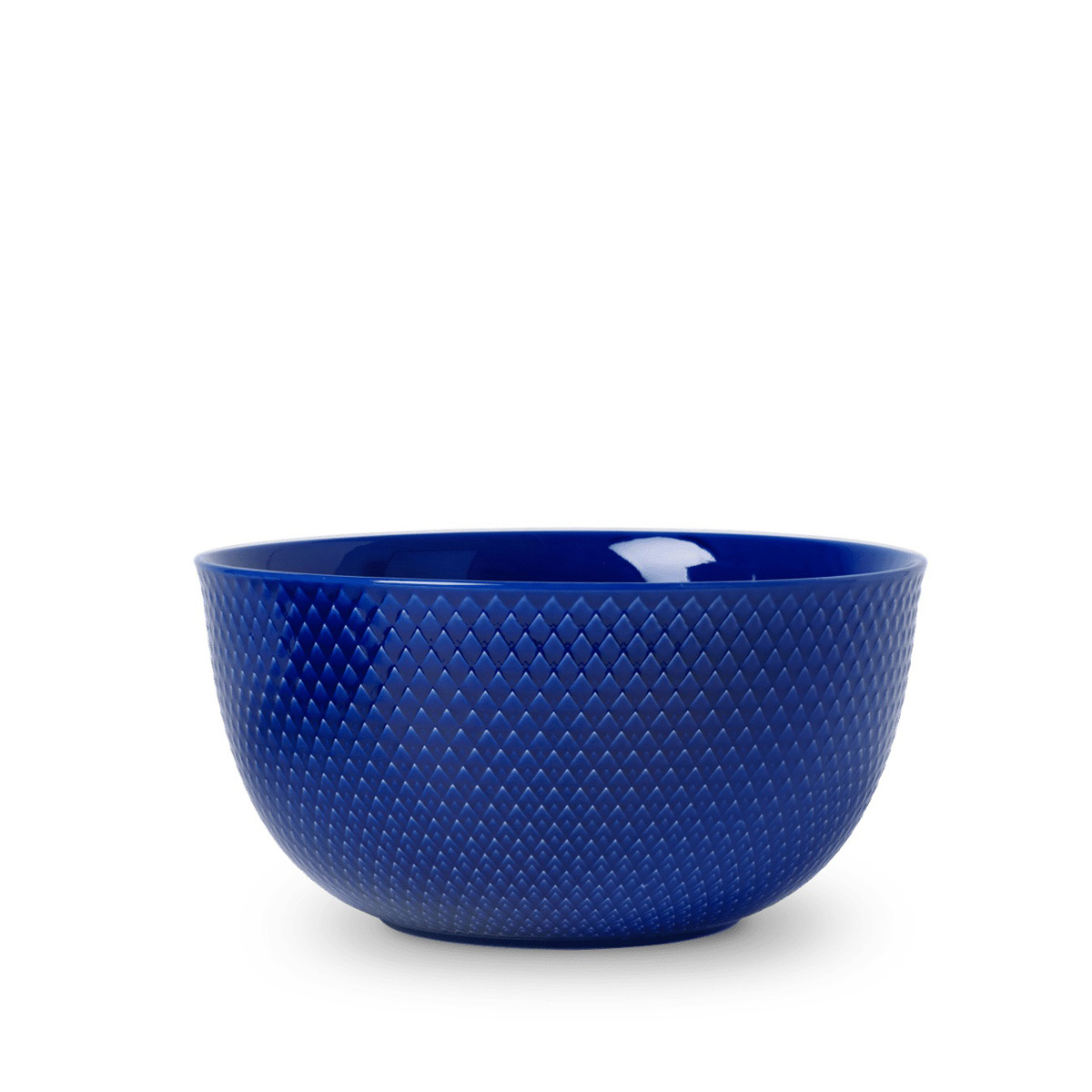 Lyngby Porcelæn - Salat & Servierschüssel in sattem Blau ⌀ 22 cm