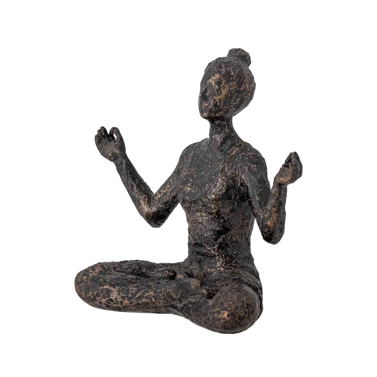 Miiral_82057513_1 Sitzende Yoga Frau mit geöffnetten Armen - von der Seite