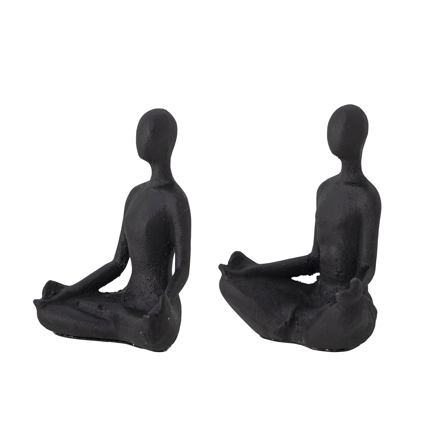 Schwarze_Buchstuetzen_82057528_3 Schwarze schwere Figuren als Buchstützen - seitliche Ansicht