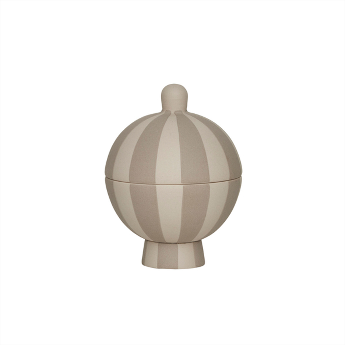 OYOY - Bonbonniere Toppu - Zuckerdose mit Streifen - Bonboniere