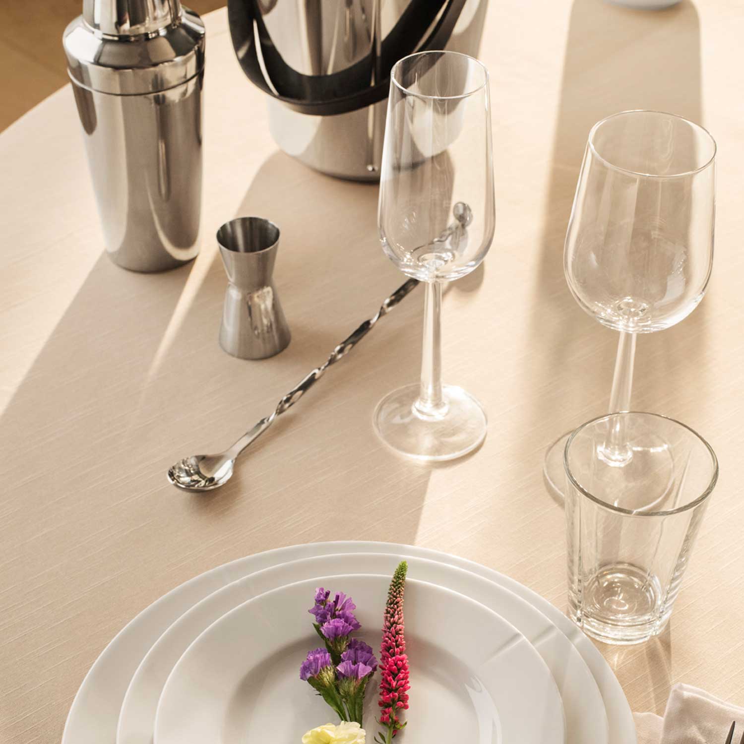 Barloeffel_aus_Edelstahl_Rosendahl3 Barlöffel mit gedrehtem Schaft Tischdekoration