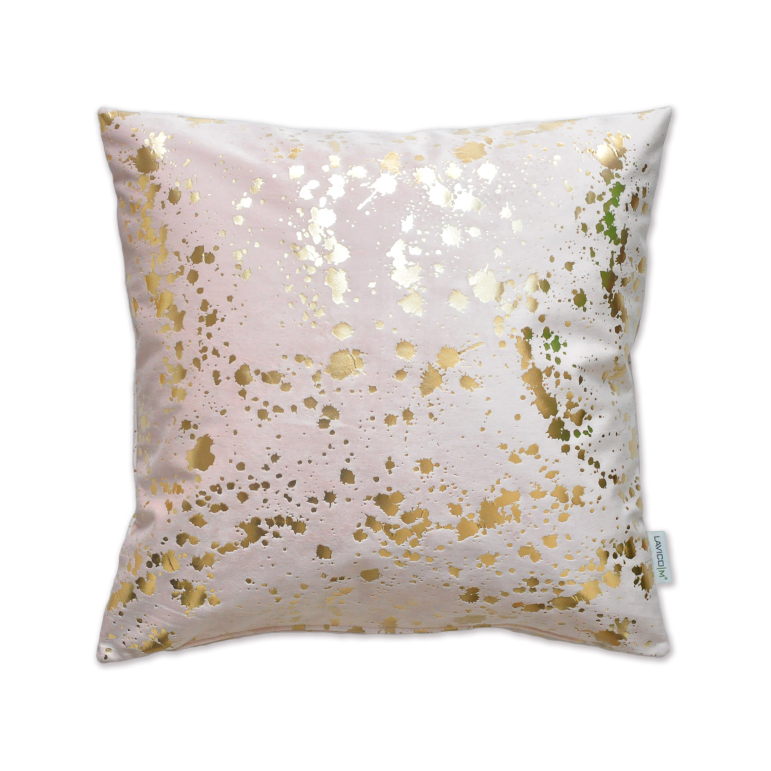 ZK022 Samtkissen mit goldenen Splashes