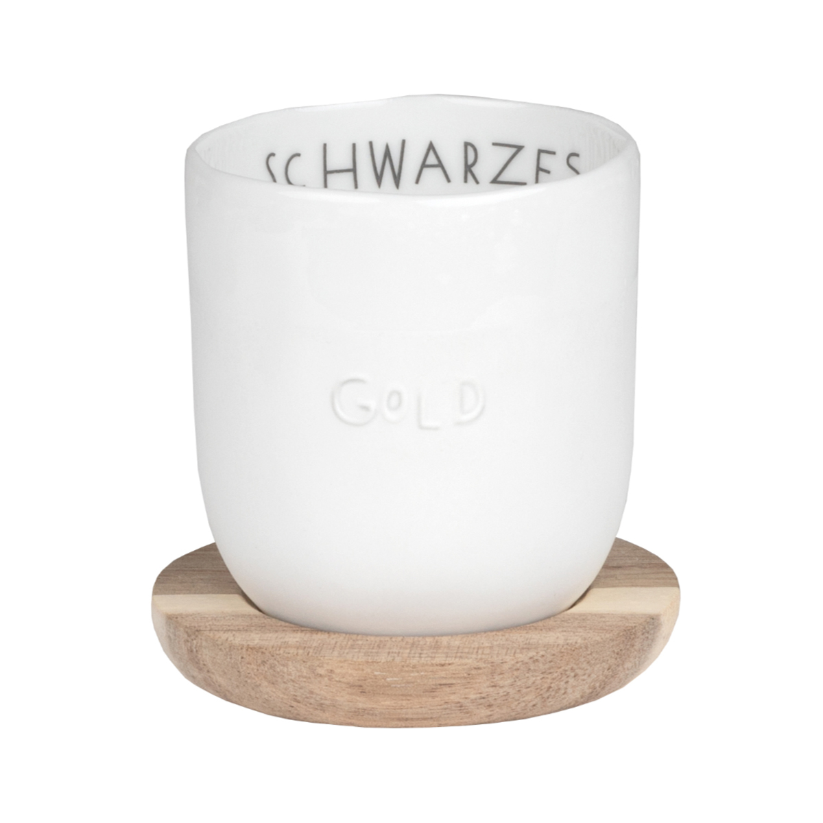 Räder – Porzellanbecher 'Schwarzes Gold' – Guten Morgen – Kleiner Becher