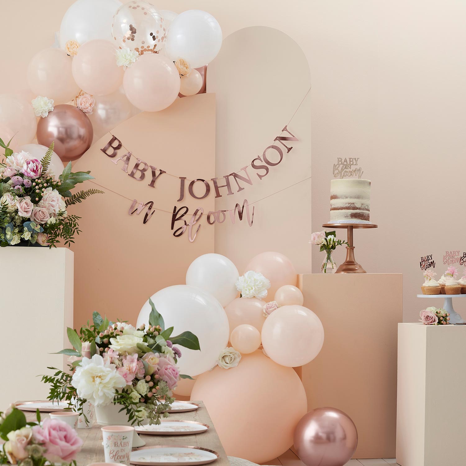 BL-104_4 Ginger Ray - Ballongirlande Peach Dekoration